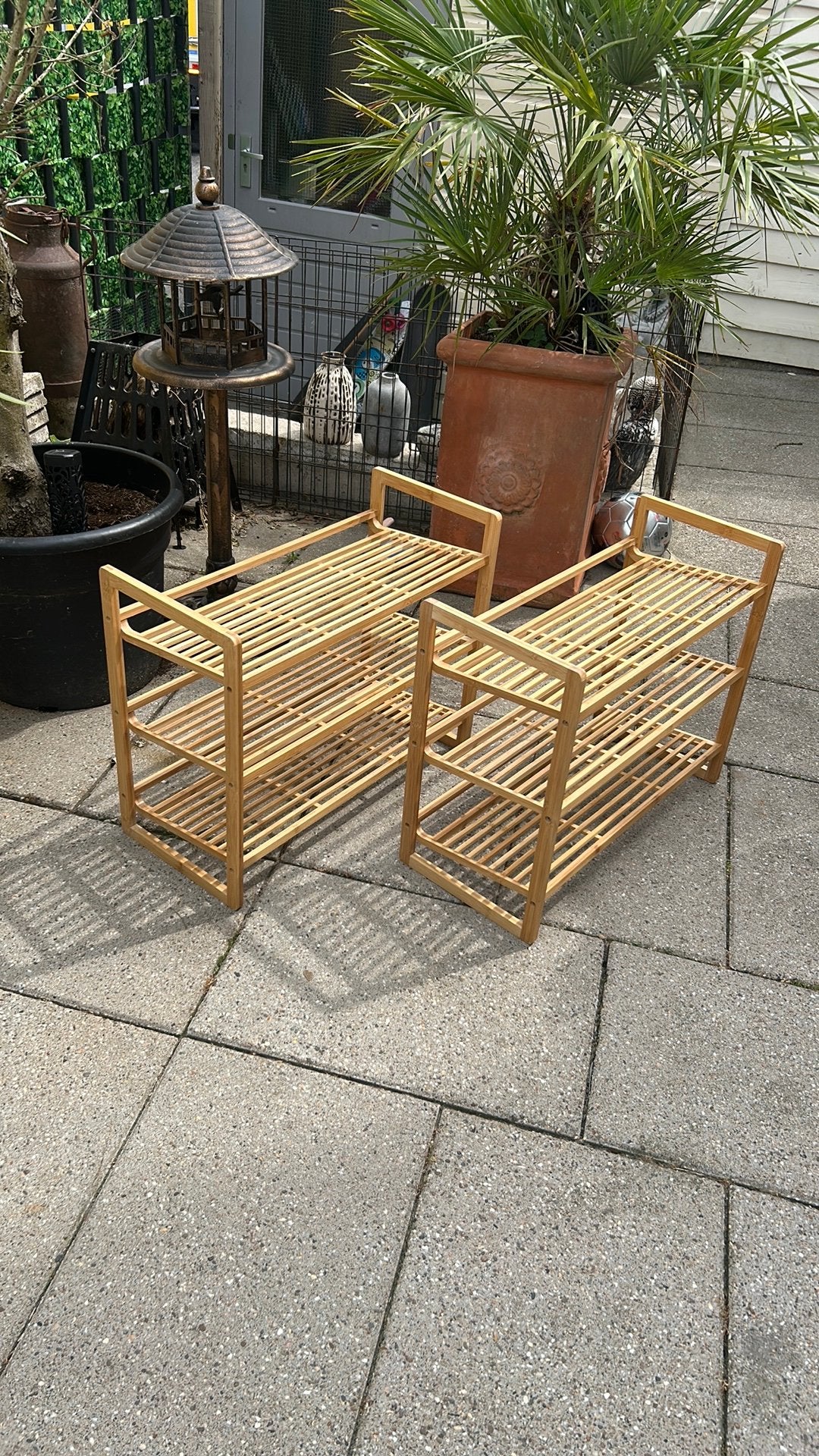 Schoenenrek bamboe 66x30x54 cm €25 p/st, Huis en Inrichting, Ophalen, Zo goed als nieuw