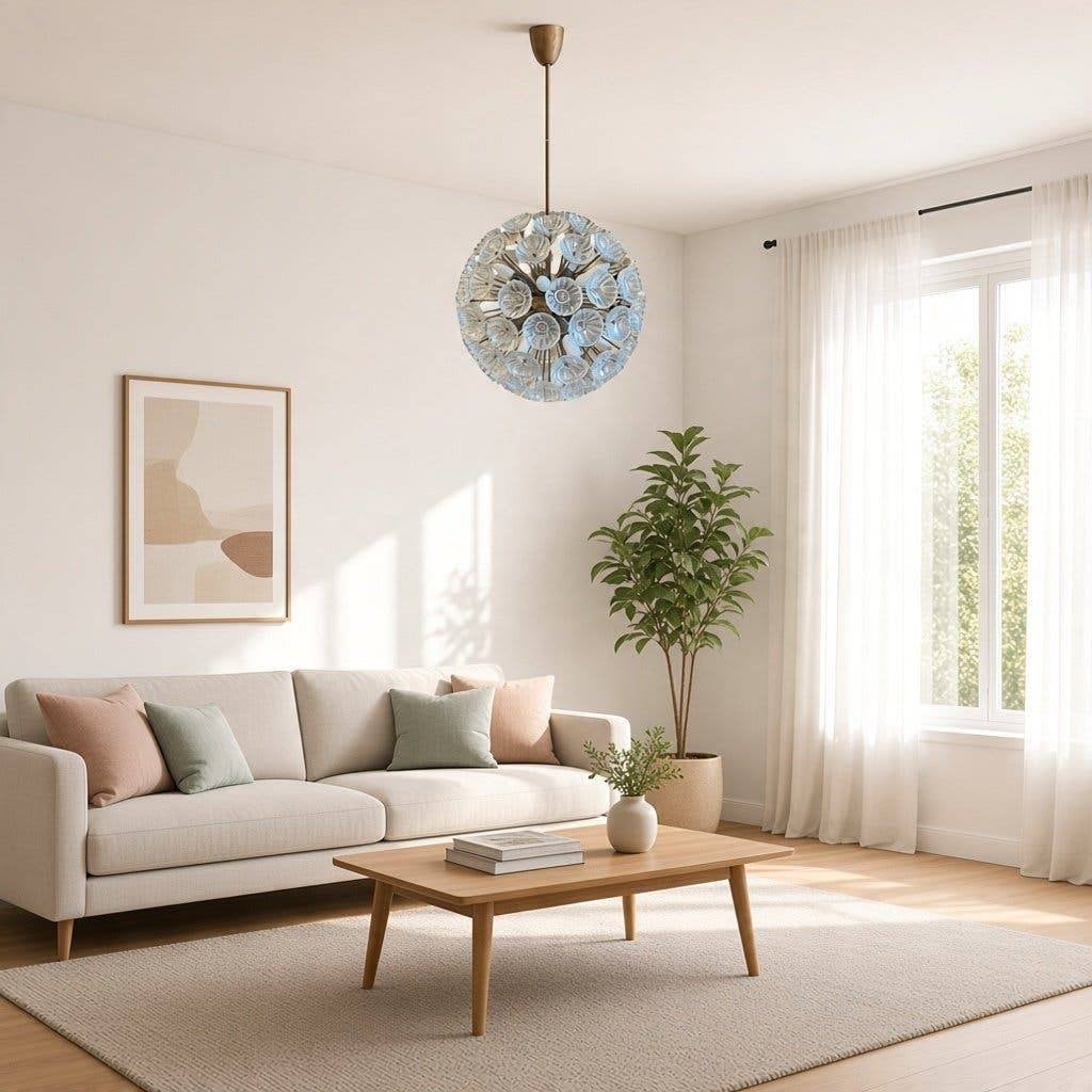 Vintage design sputnik hanglamp 'Dandelion', Ophalen, Gebruikt