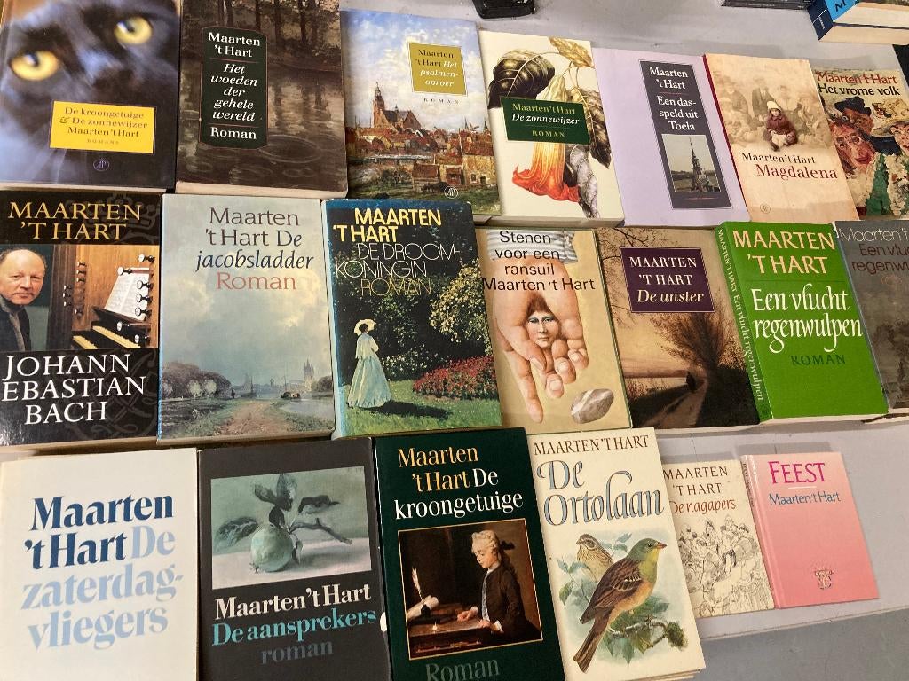 T.K. nog 23 boeken van Maarten 't Hart zie actuele lijst, Ophalen of Verzenden, Gelezen, Maarten 't Hart, Nederland