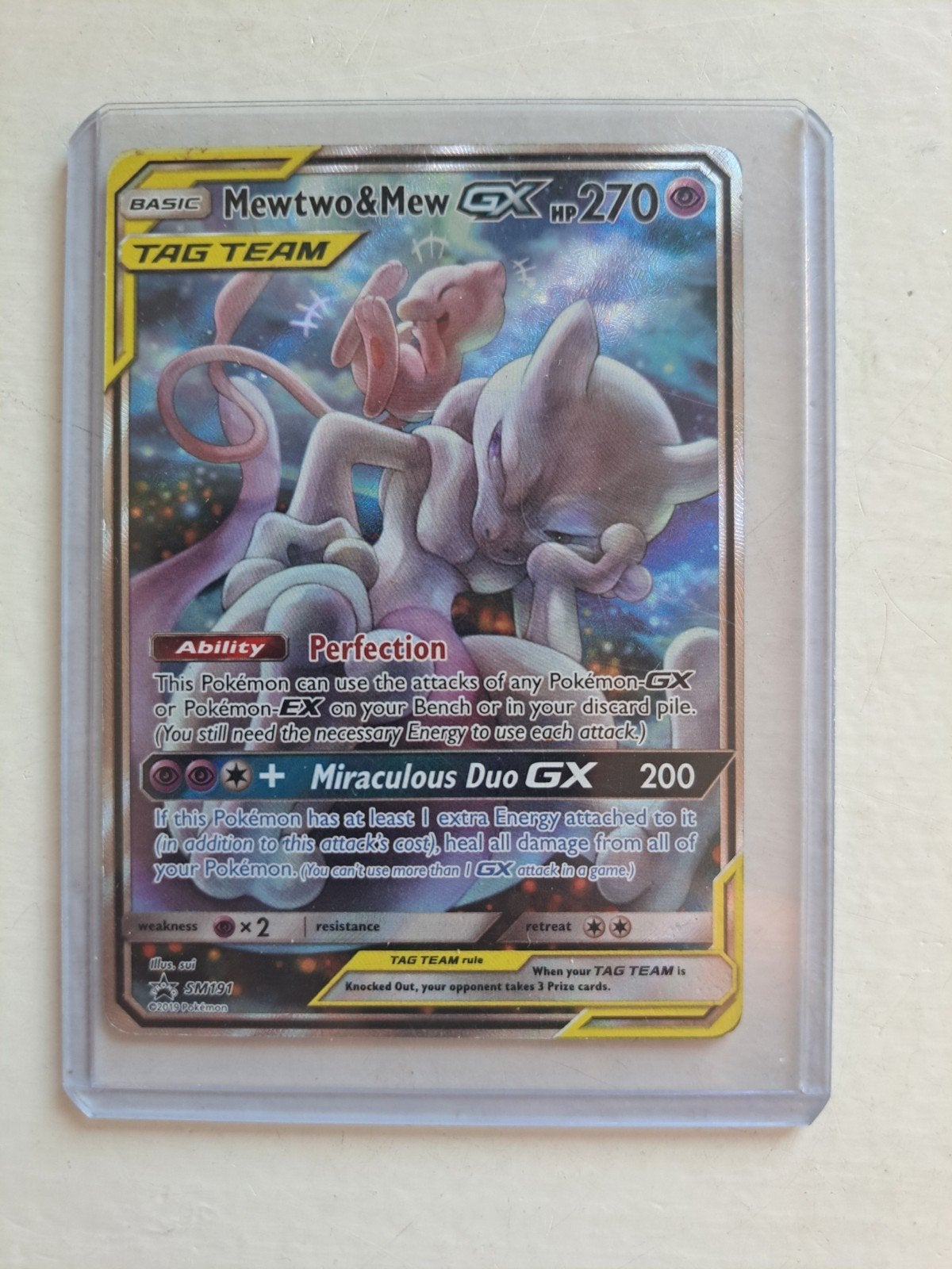mewto & mew tag team, Ophalen of Verzenden, Zo goed als nieuw, Losse kaart