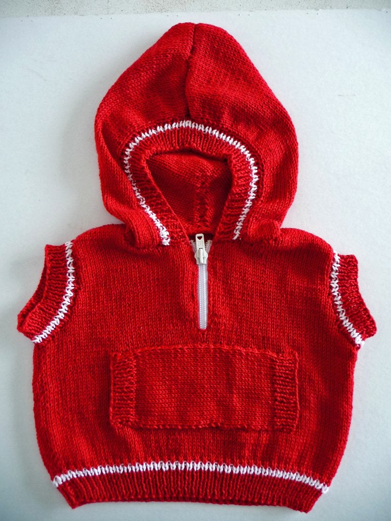 Hand gebreid baby vestje maat 80., Ophalen of Verzenden, Nieuw, Breien, Naald