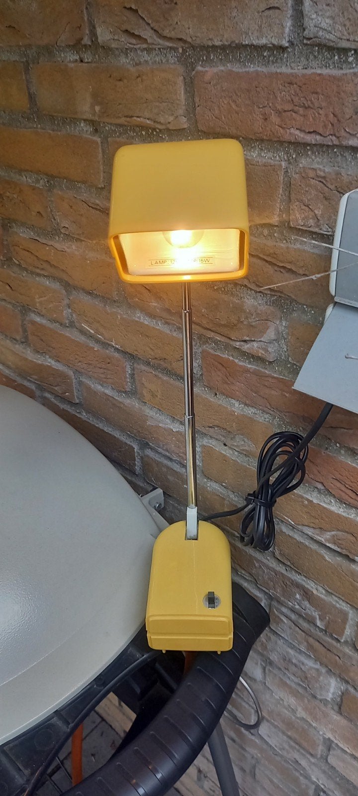 ORGINELE SPACE AGE BURO / TAFEL LAMP VAN FAGERHULTS EICHOFF, Ophalen of Verzenden