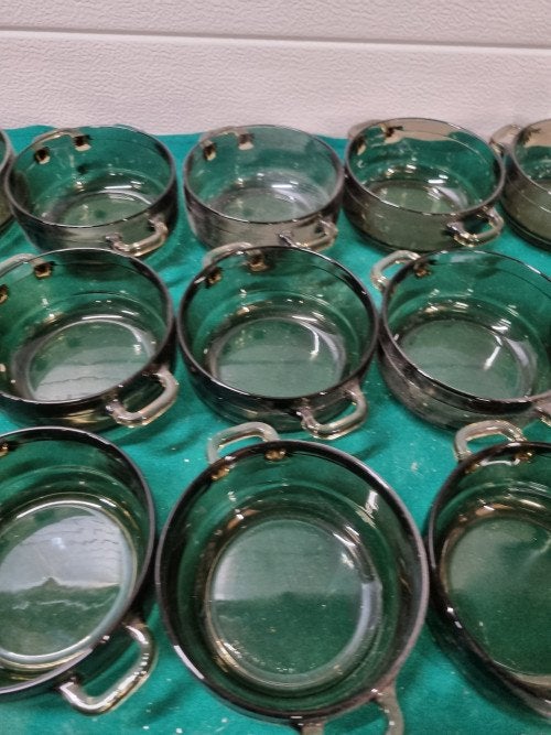 -	Soep schaaltjes Arcoroc frans bruin glas, Ophalen of Verzenden, 'T Olde Gre-j, Info@toldegrej.nl, Endepoelstraat 20f Didam