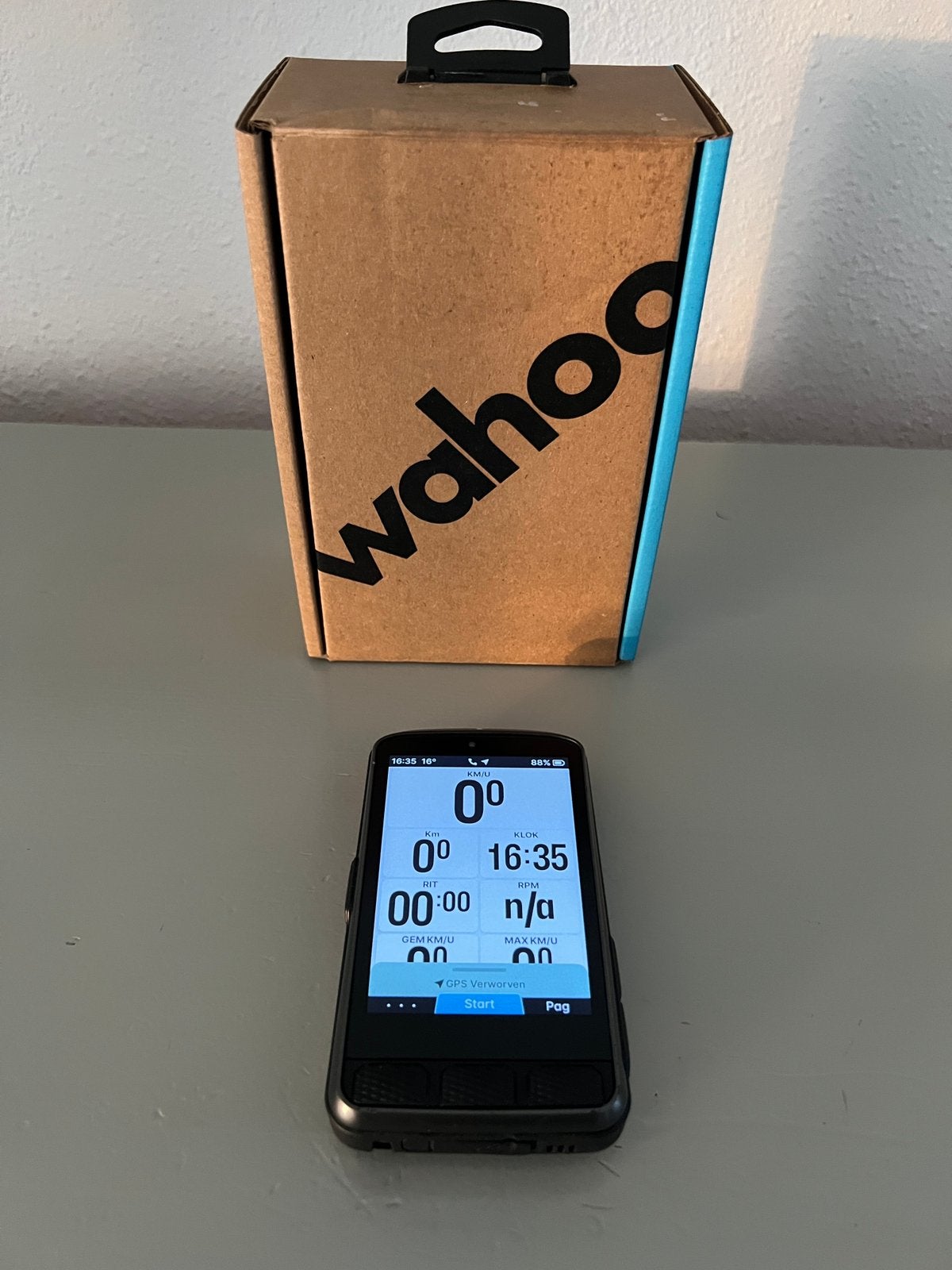 I.Z.G.S. Wahoo ELEMNT ACE touchscreen groot navigatie scherm, Ophalen of Verzenden, Draadloos, Gebruikt