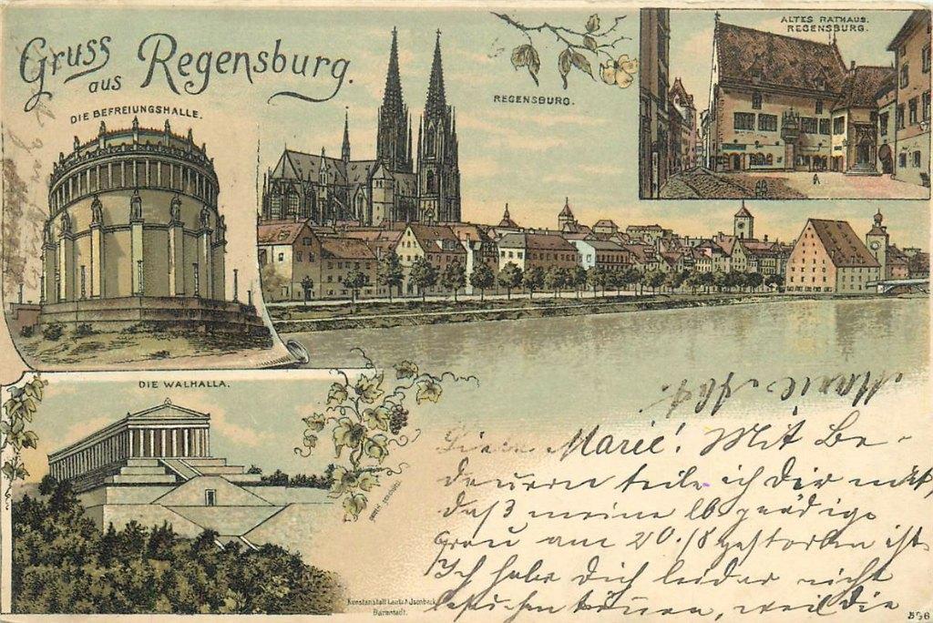 701-244-003 Regensburg Litho, Verzenden, Voor 1920, Duitsland