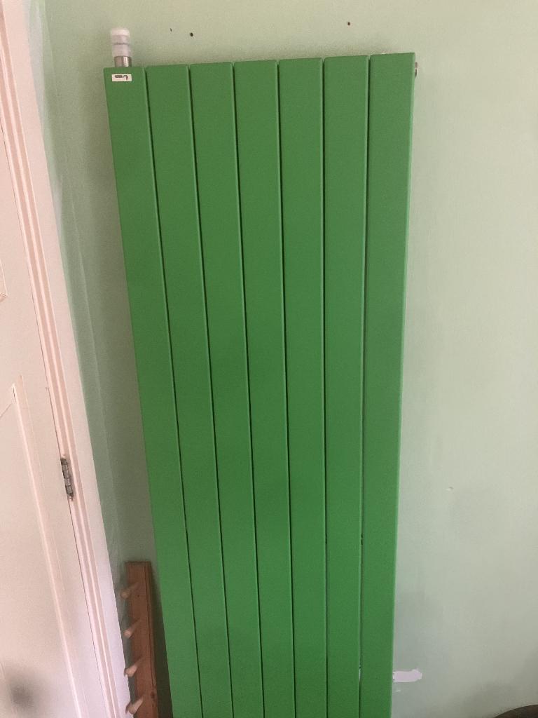 Verticale design groene Vasco radiator 1250 W  B50 x H180 cm, Ophalen, 30 tot 80 cm, Radiator, Nieuw