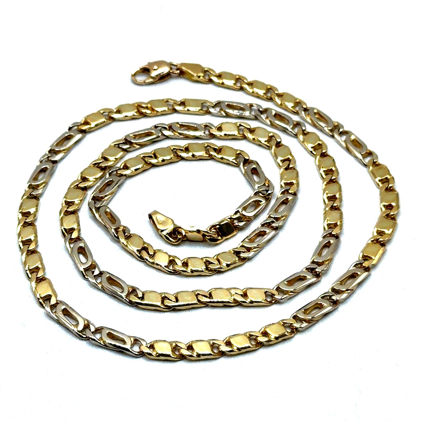 Gouden ketting, 18 karaat, bicolor, Www.bredajuwelier.nl, Nieuw, Ophalen of Verzenden, Www.bredajuwelier.nl