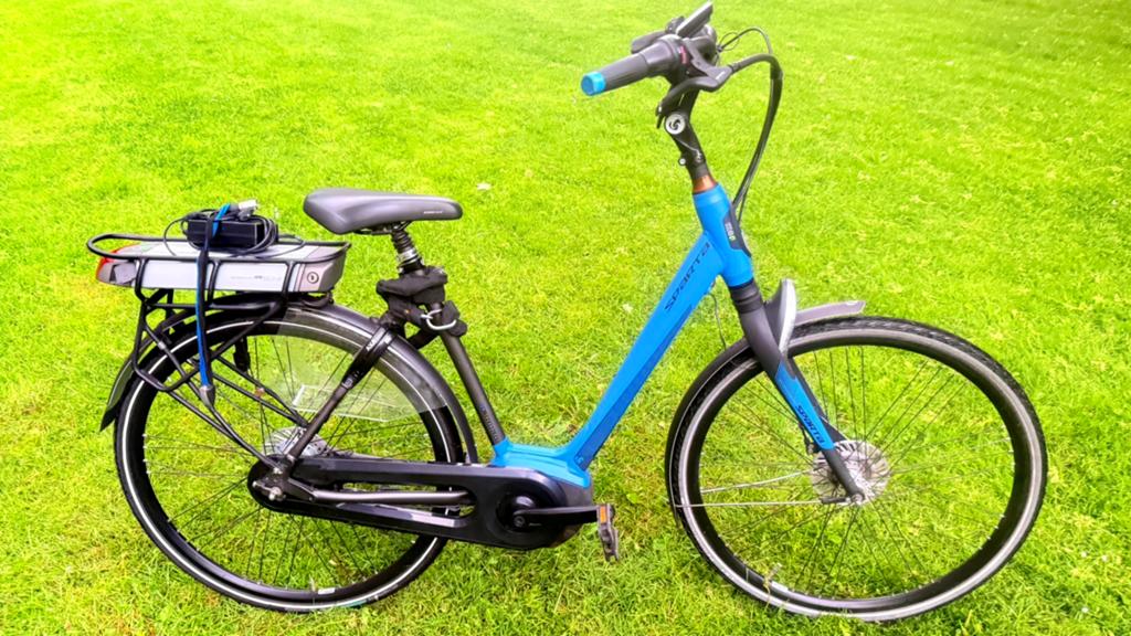 Nette goede unisex damesfiets E-bike Sparta M8i 53cm 8 speed, Ophalen, Sparta, Versnellingen, Trommelrem