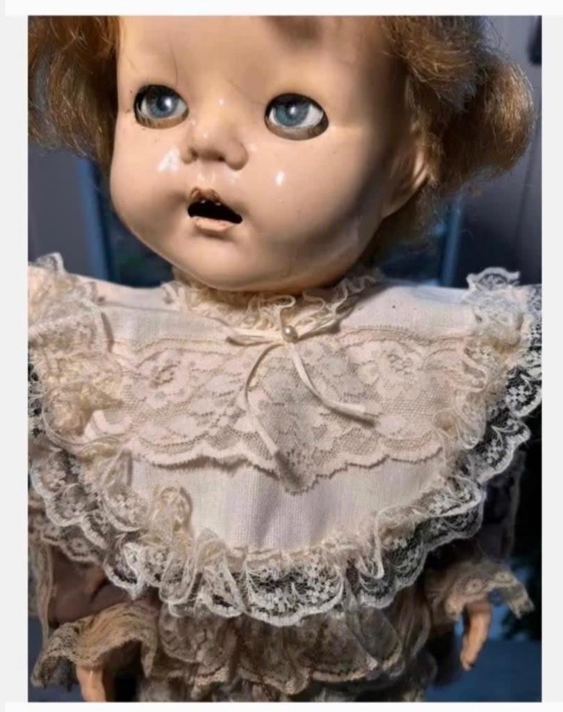 Mooi vintage poppen beren kraagje met kant en lint, Nieuw, Ophalen of Verzenden, X, Kleertjes