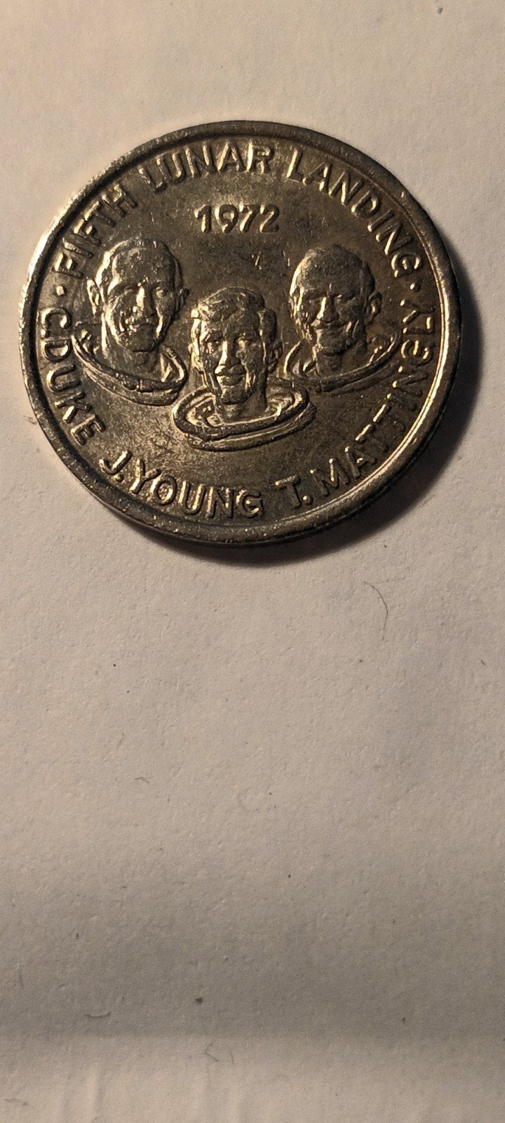 Apollo 16 Vijfde Maanlanding Herdenkingsmunt 1972, Ophalen of Verzenden