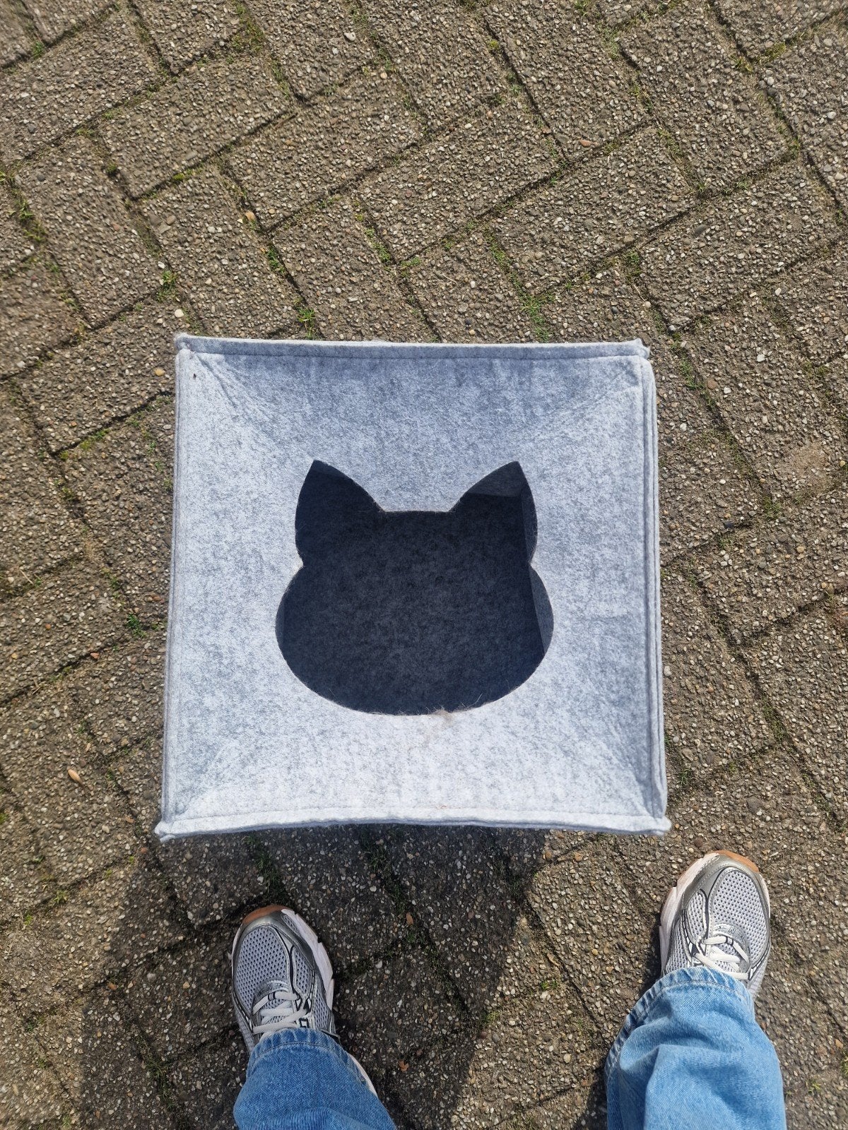 Kattenhol kattenmand kallax inzet, Ophalen of Verzenden, Zo goed als nieuw, Vilt