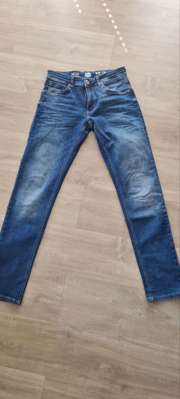 Petrol Industries Russel Jeans W29 L34 Regular Tapered Fit, Petrol Industries, Blauw, W32 (confectie 46) of kleiner, Ophalen of Verzenden