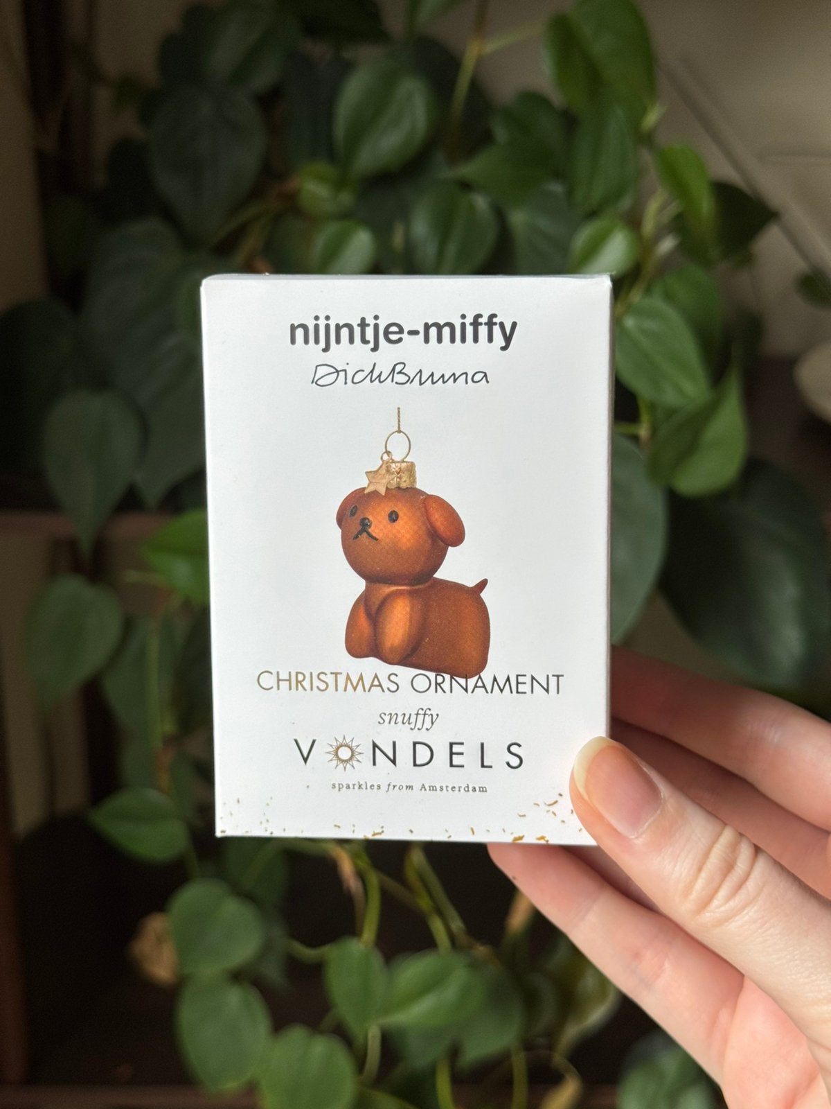 Vondels x Nijntje snuffy hondje kersthanger ornament, Ophalen, Nieuw