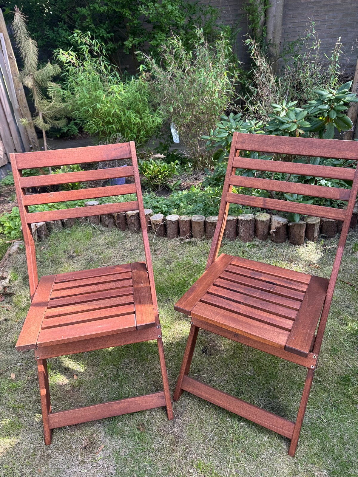 Ikea tuinstoelen (2) ASKHOLMEN, Ophalen, Gebruikt, Hout, Inklapbaar