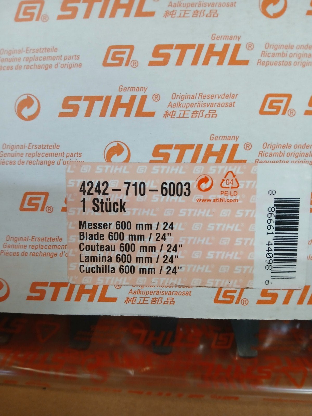 Stihl heggenschaar mes 600mm / 24 inch - Nieuw, Tuin en Terras, Ophalen of Verzenden, Nieuw, Handmatig, Stihl