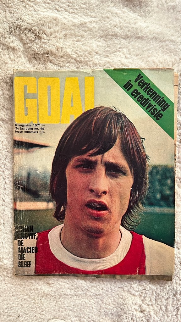 Weekblad Goal (6 augustus 1971), Ophalen of Verzenden, Gebruikt, Overige binnenlandse clubs, Boek of Tijdschrift