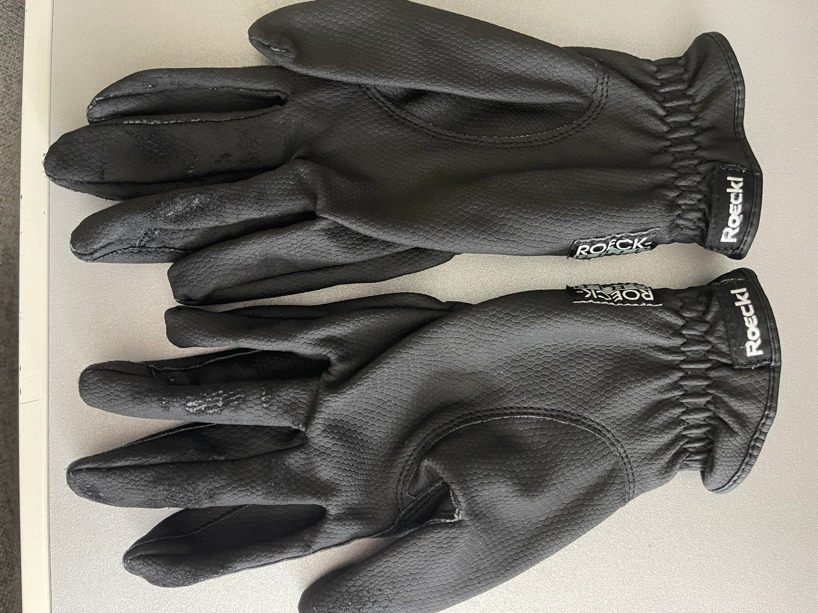 Paardrijhandschoenen Roekl grip maat 6 dames, Dieren en Toebehoren, Paardrijkleding, Gebruikt, Ophalen of Verzenden, Zwart, Dames