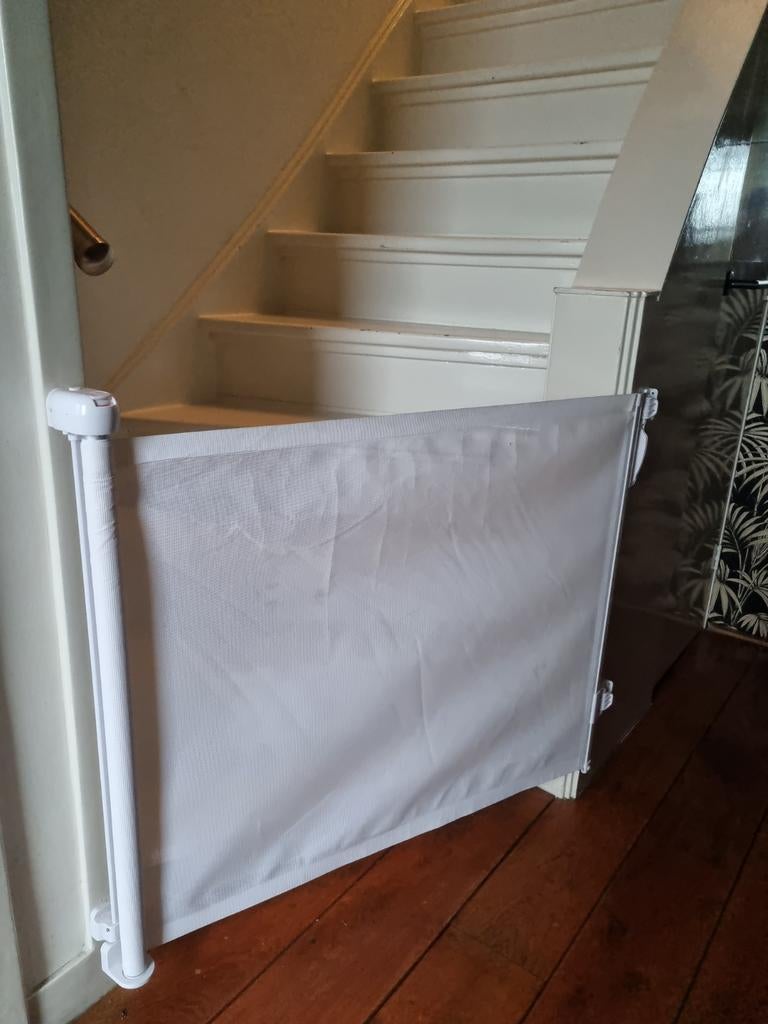2x Oprolbaar Traphekje 150 cm - Wit, Overige materialen, Oprolhekje, Ophalen of Verzenden, Zo goed als nieuw