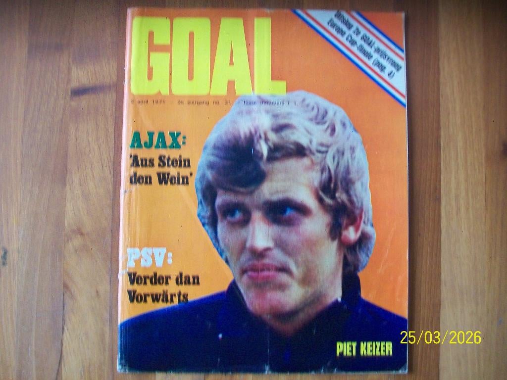 Goal nummer 31 - 1971 ( Poster HVC), Verzenden, Gebruikt, Ajax, Boek of Tijdschrift