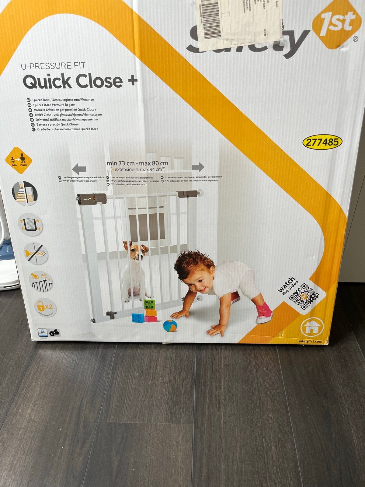 Safety 1st U-Pressure Fit Quick Close+ Traphekje, Ophalen, Nieuw, Klemhekje, Metaal of IJzer