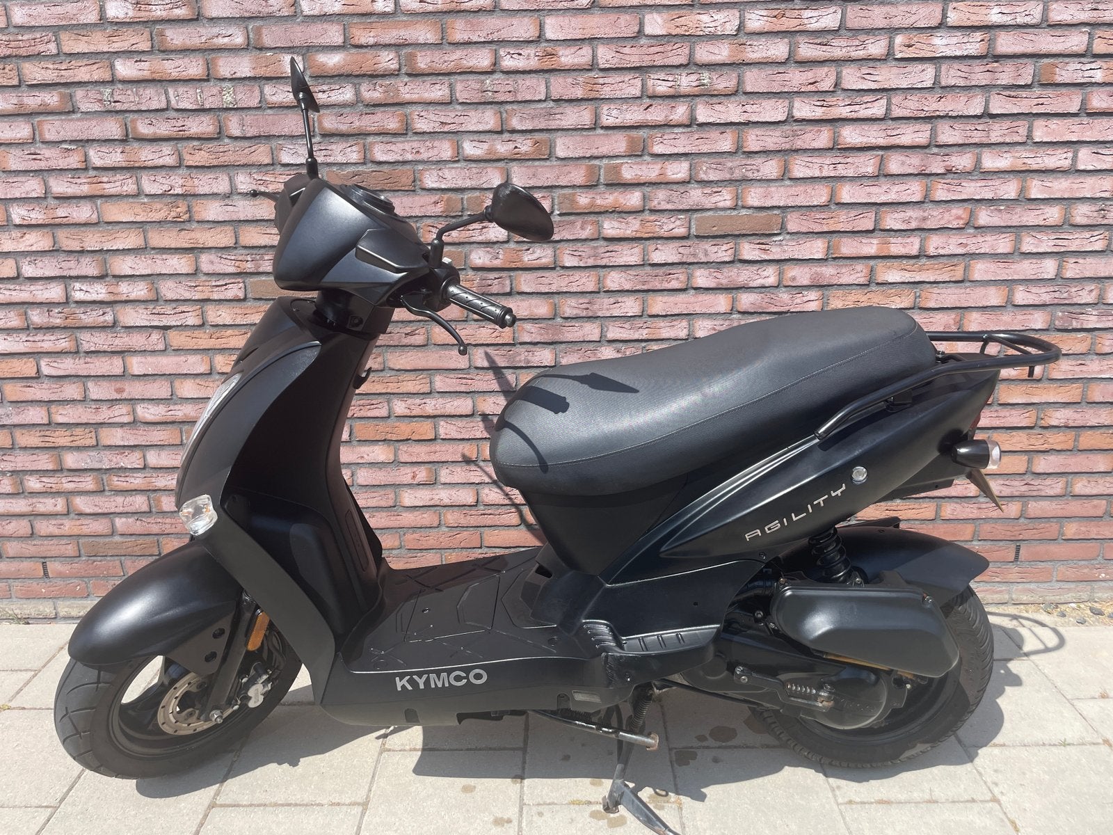 Kymco Agility 2022 Mat Zwart - 14597 km, Fietsen en Brommers, Scooters | Kymco, Ophalen, Gebruikt, Benzine, Agility
