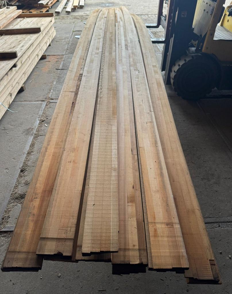 Red ceder gelamineerd 11/26x130 7m, Ophalen, Nieuw, 250 cm of meer, Planken