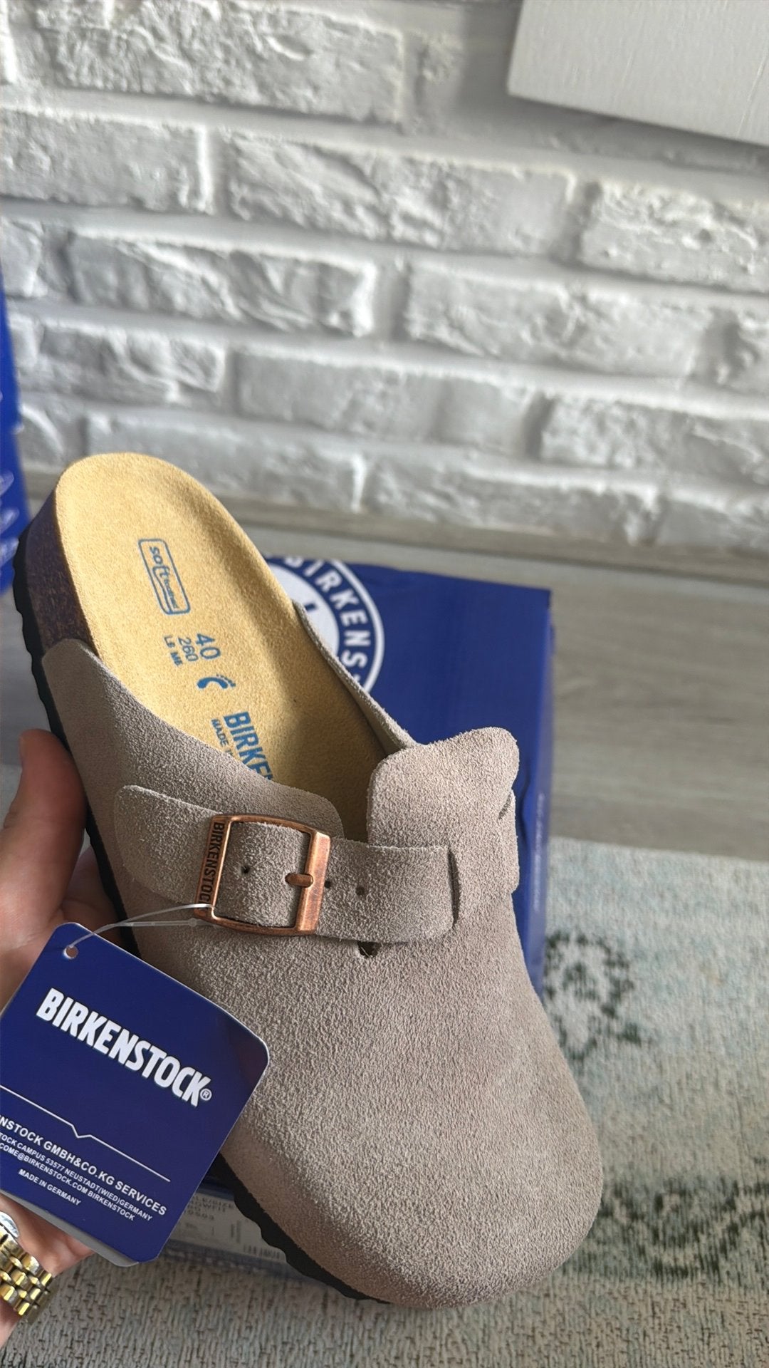 Birkenstock boston smal fit maat 40, Ophalen of Verzenden, Nieuw, Sandalen of Muiltjes