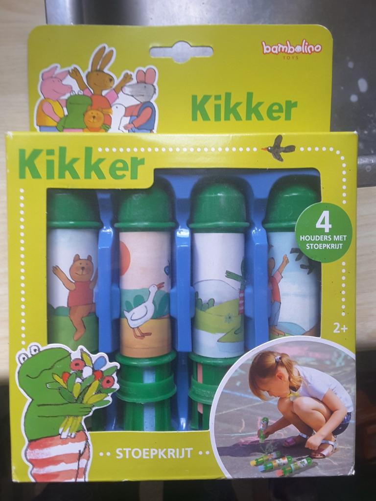 Stoepkrijt met stoepkrijthouder, Ophalen of Verzenden, Zo goed als nieuw