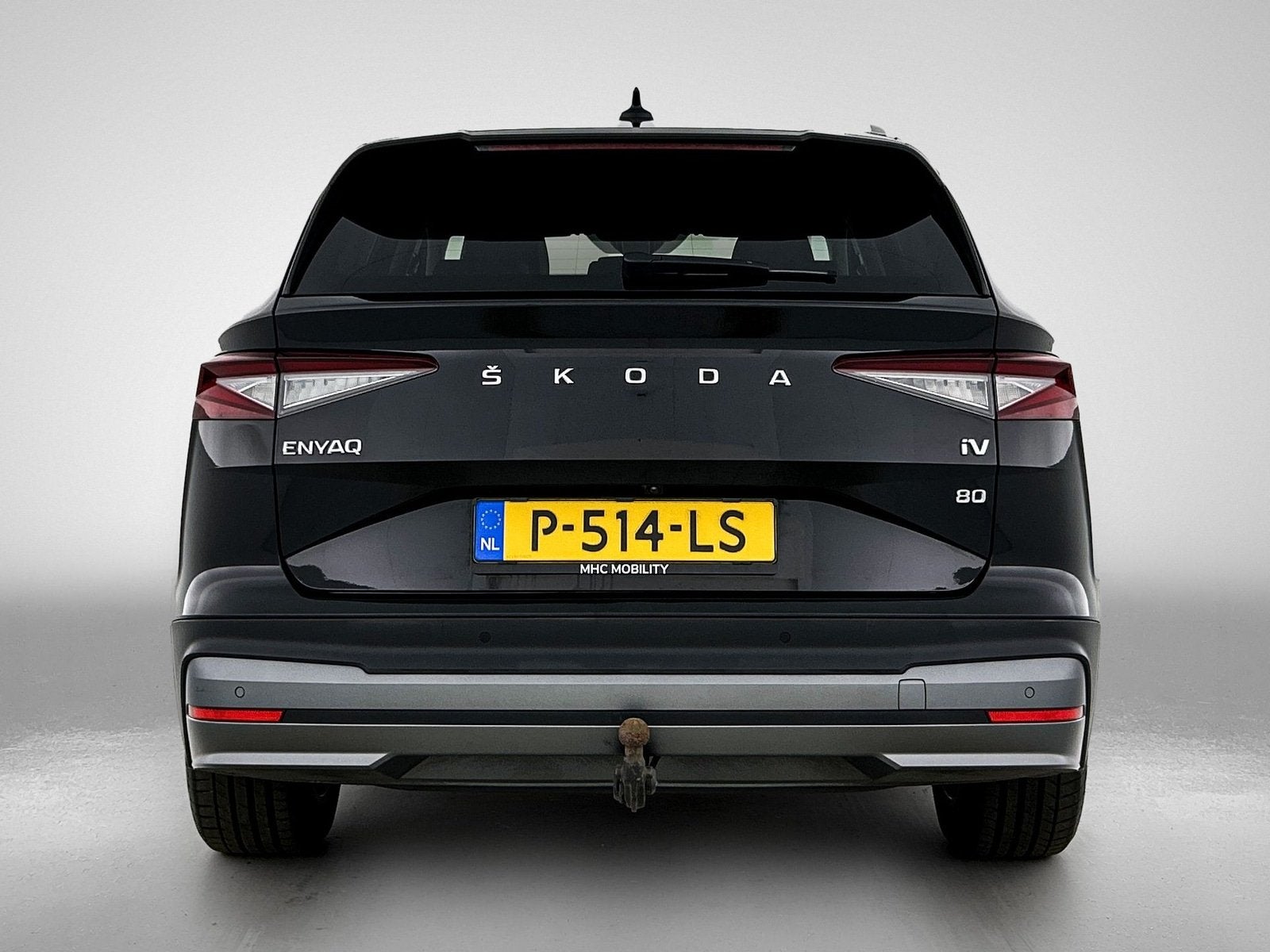 Skoda Enyaq iV 80 (bj 2022, automaat), Auto's, Automaat, Automatische klimaatregeling, Gebruikt, Zwart