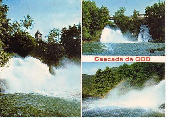 Ansichtkaart	Coo (België)	Waterval	3-luik, Verzenden, 1980 tot heden, Gelopen, Luik