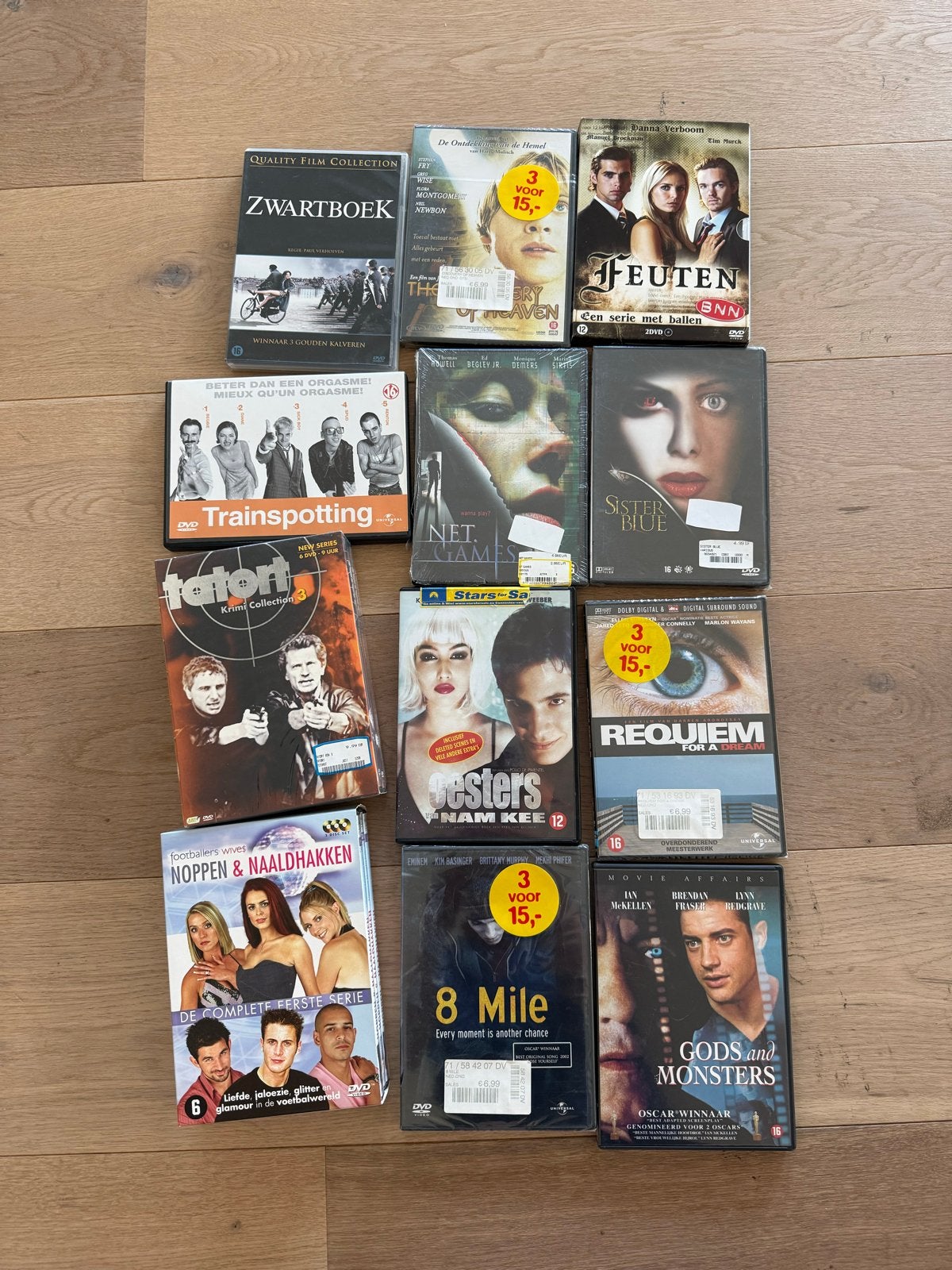 Diverse dvd films - Zwartboek, Trainspotting, 8 Mile, Vanaf 16 jaar, Nederlands, Zo goed als nieuw, Ophalen of Verzenden