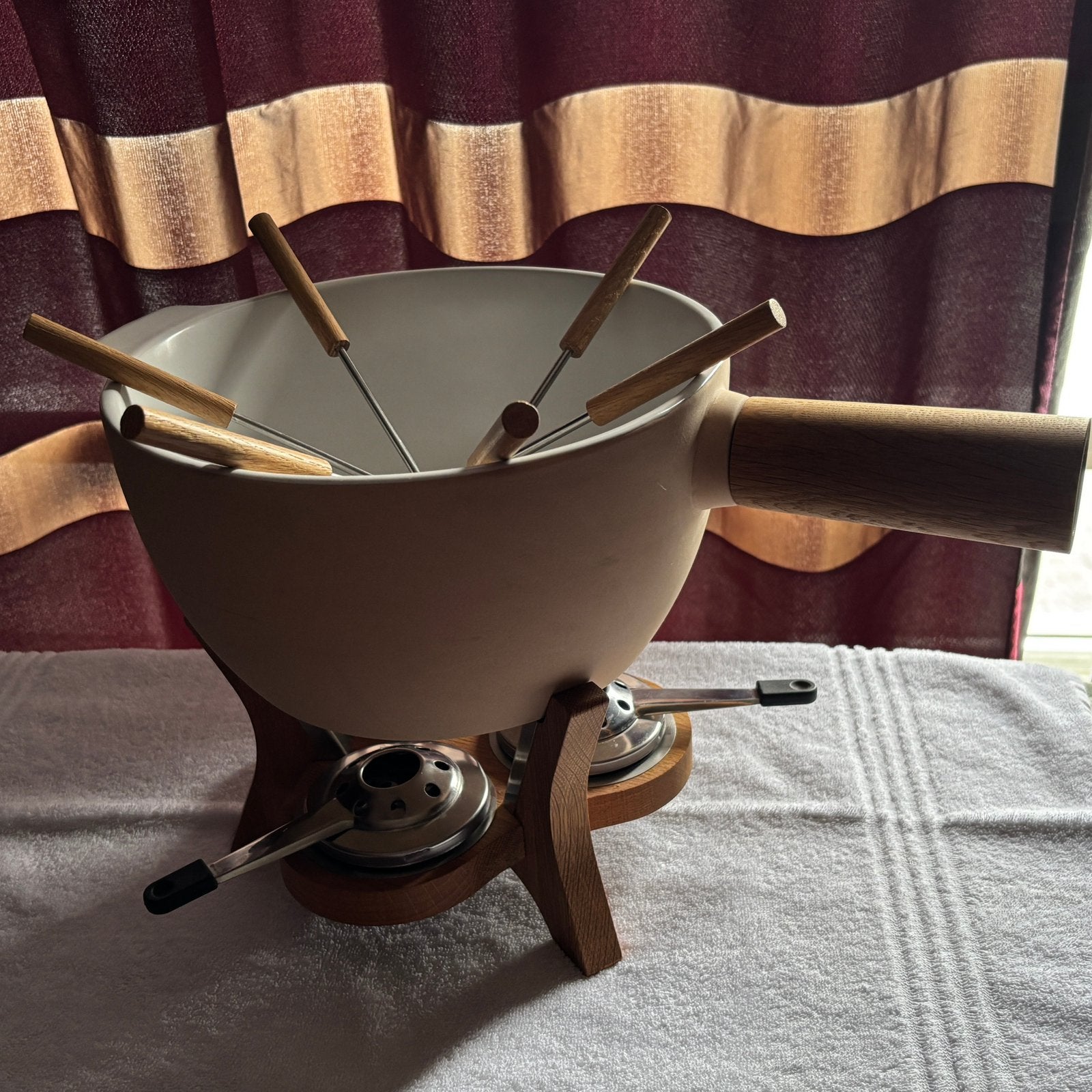 Boska mega fondue set Mr Big Party compleet, Witgoed en Apparatuur, Fonduesets, Ophalen, Zo goed als nieuw, Brander, Fondueset