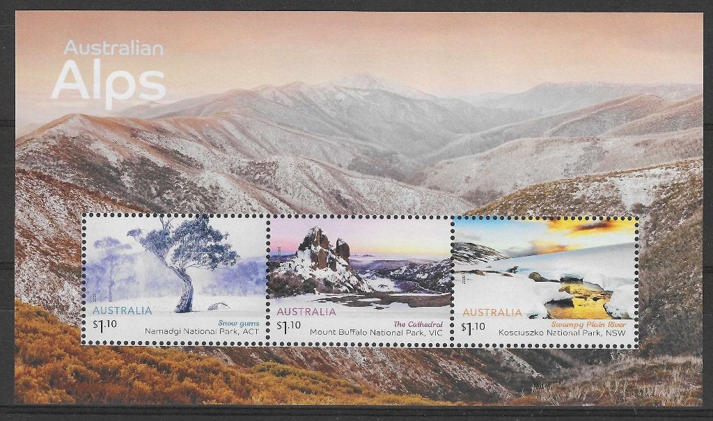 AUSTRALIE 2020, mi Blok 675 "Australian Alps" postfris, Ophalen of Verzenden, Postfris