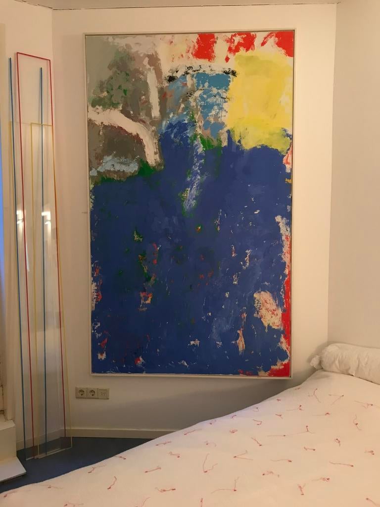 Jef Diederen, groot schilderij, Antiek en Kunst, Ophalen