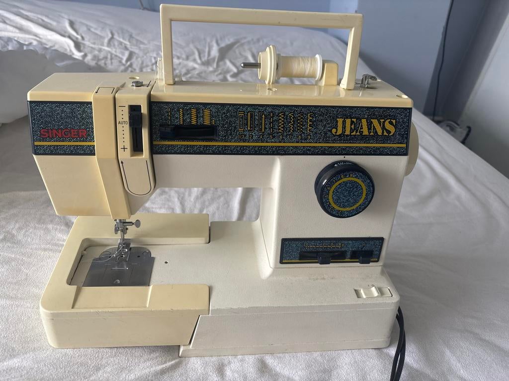 Singer Jeans Naaimachine - Vintage Model, Hobby en Vrije tijd, Naaimachines en Toebehoren, Ophalen, Gebruikt, Naaimachine, Singer