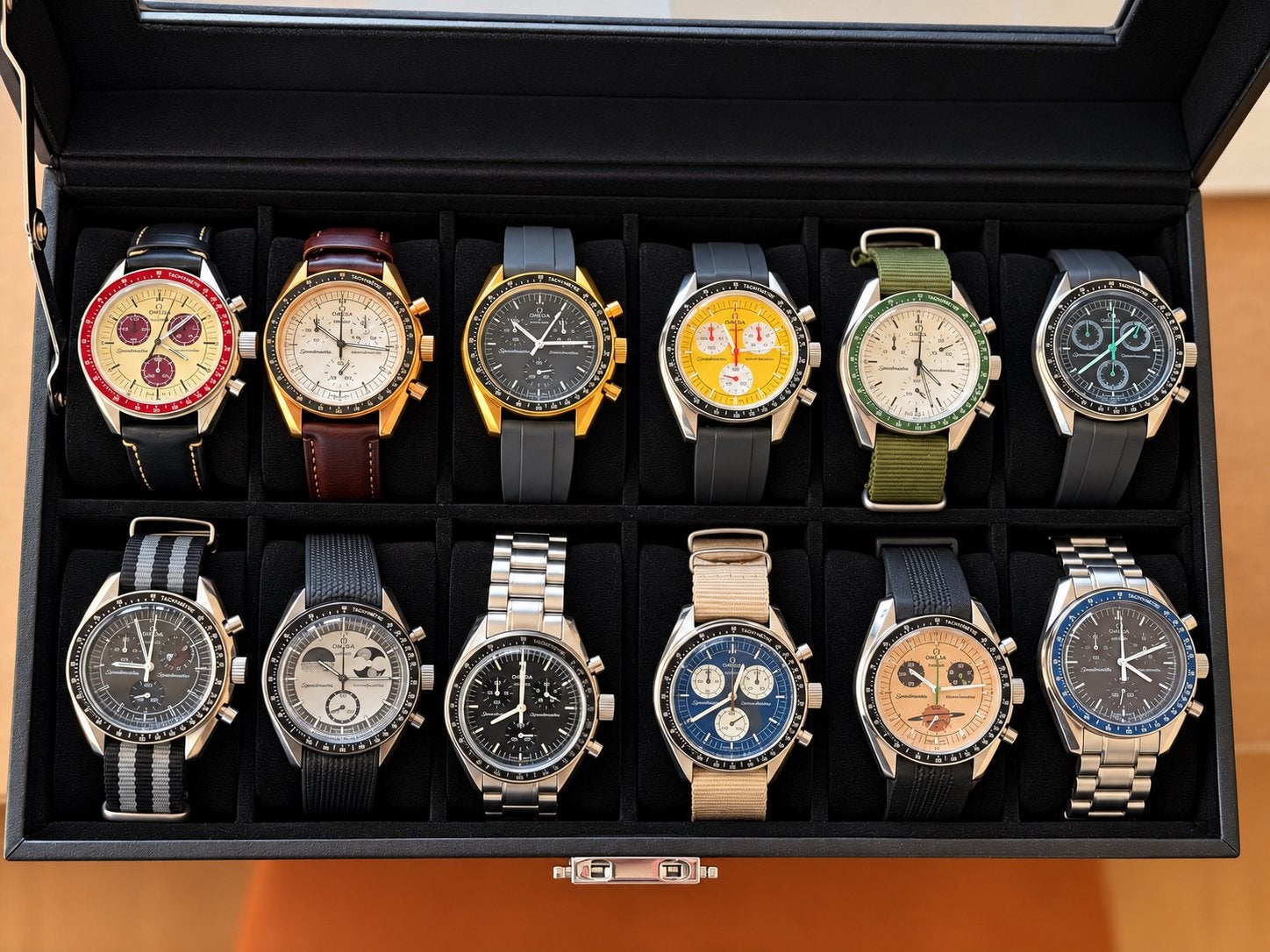 Diverse Omega x Swatch MoonSwatch Metal Case Mods, Ophalen of Verzenden, Zo goed als nieuw, Kunststof, Omega