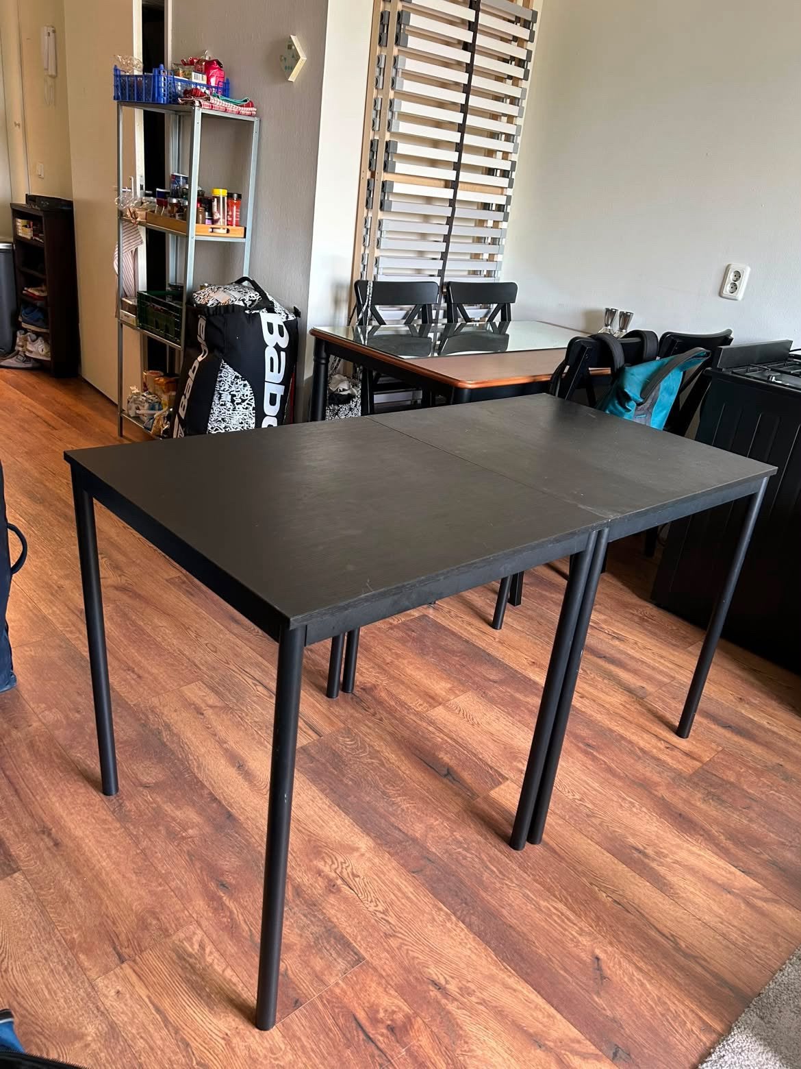 Black Dining tables or desks, Ophalen, 50 tot 100 cm, 50 tot 100 cm, Zo goed als nieuw