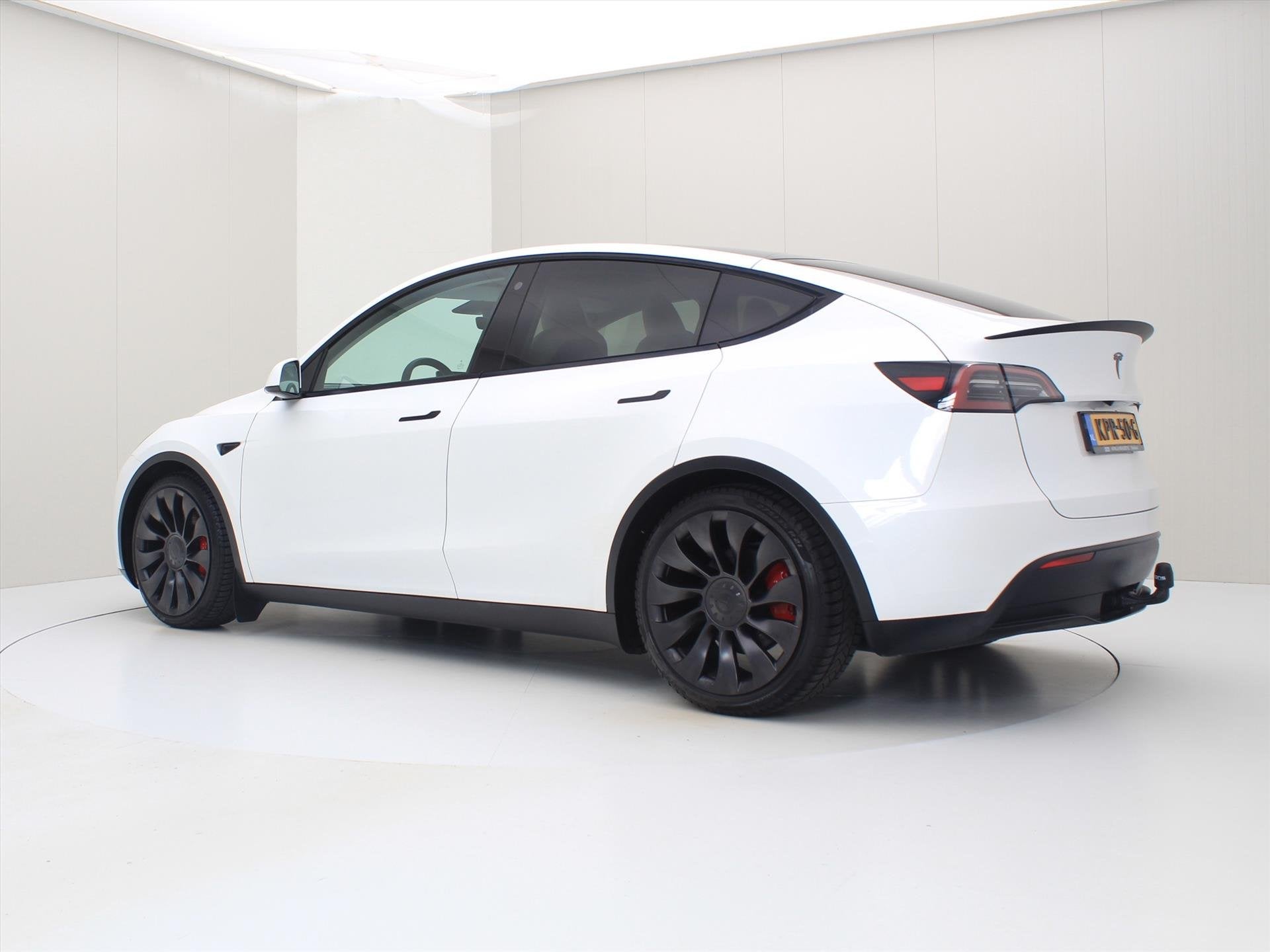 Tesla Model Y Performance 534pk AWD 90.9% SoH [ TREKHAAK+FSD, Automaat, Gebruikt, 1972 kg, Wit