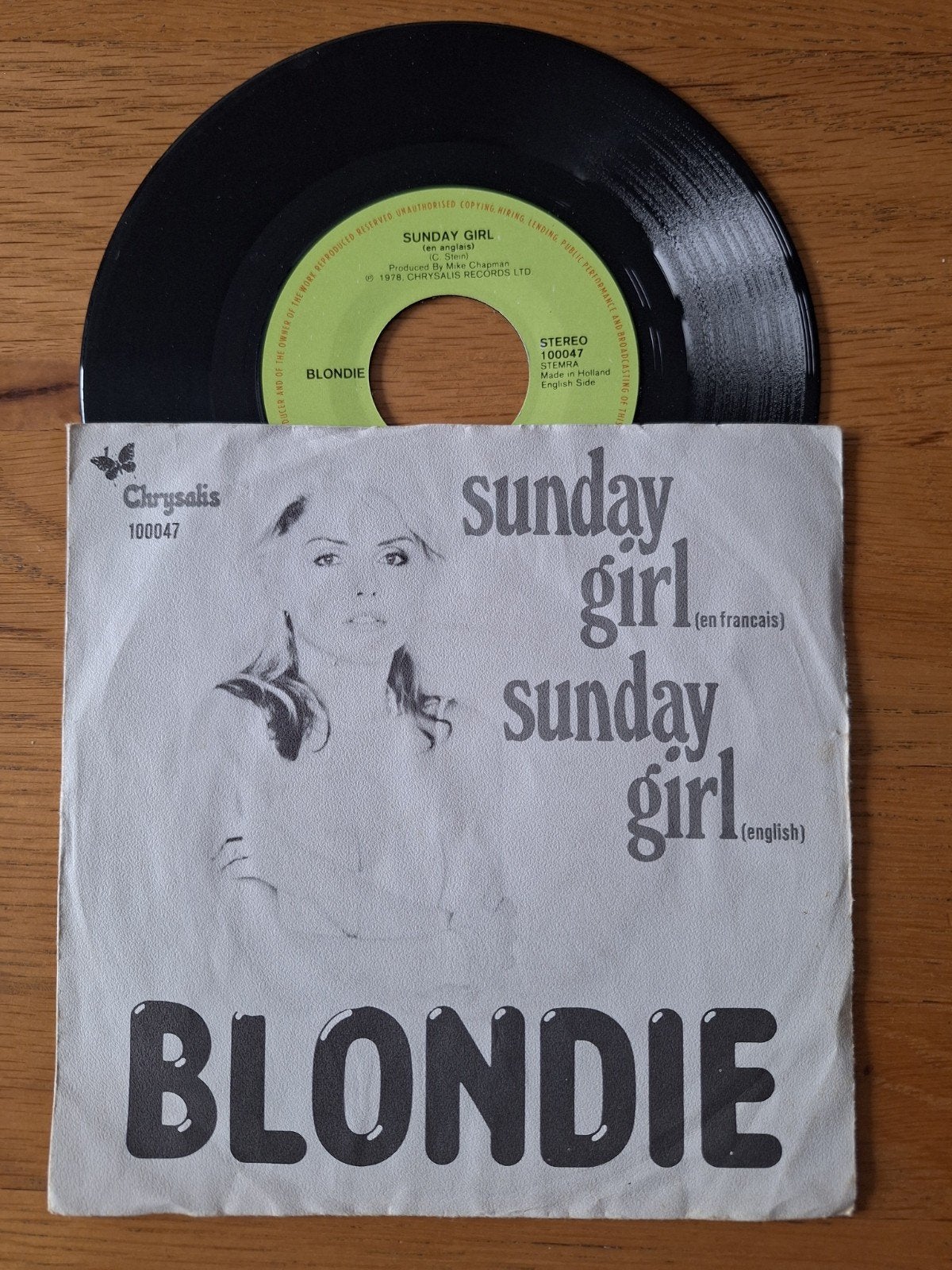 Blondie - Sunday Girl (Single, 1978), Gebruikt, Fotohoes, 7 inch, Single