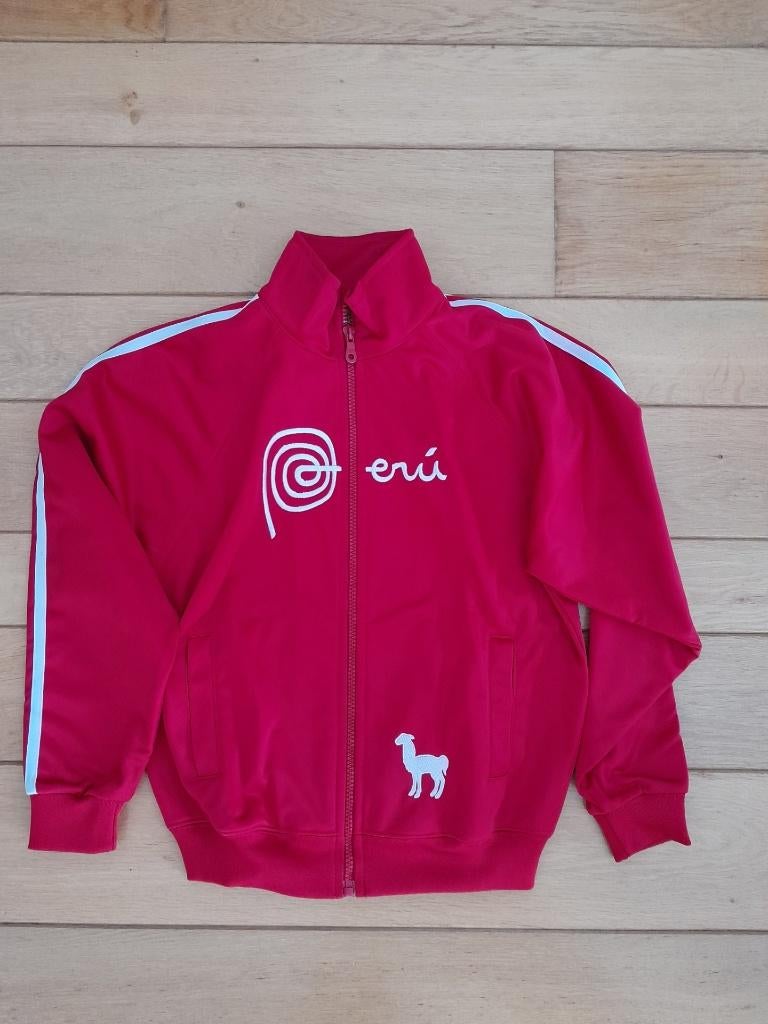 rood trainingsjack mt 152 zgan, Kinderen en Baby's, Ophalen of Verzenden, Zo goed als nieuw, Meisje, Broek