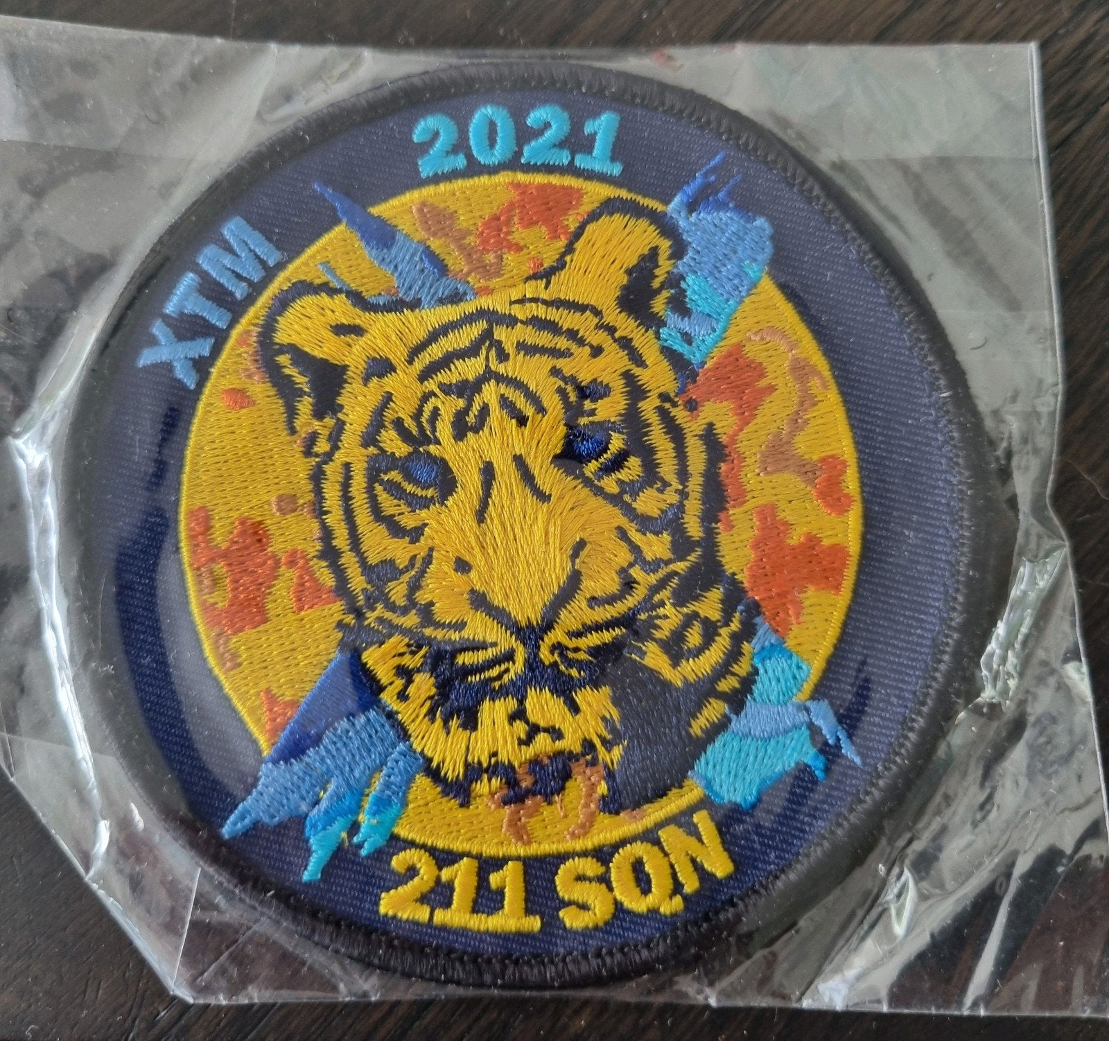 Tsjechische Luchtmacht 211sqn XTM 2021 patch, Verzenden, Zo goed als nieuw, Patch, Badge of Embleem