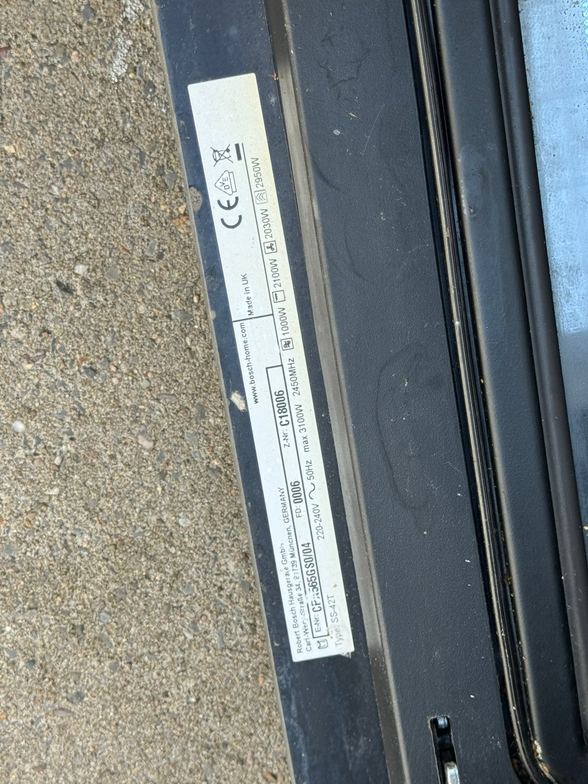 Bosch Inbouw Oven - Hete Lucht en Magnetronfunctie, Ophalen, 45 tot 50 cm, Gebruikt, Oven