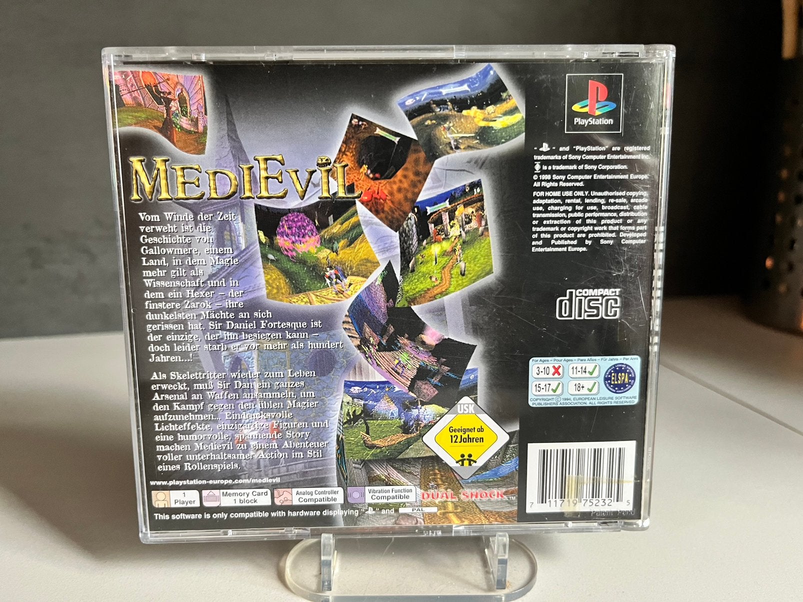 MediEvil (PS1) Compleet met poster en boekje, Spelcomputers en Games, Avontuur en Actie, 1 speler, P, Ophalen of Verzenden