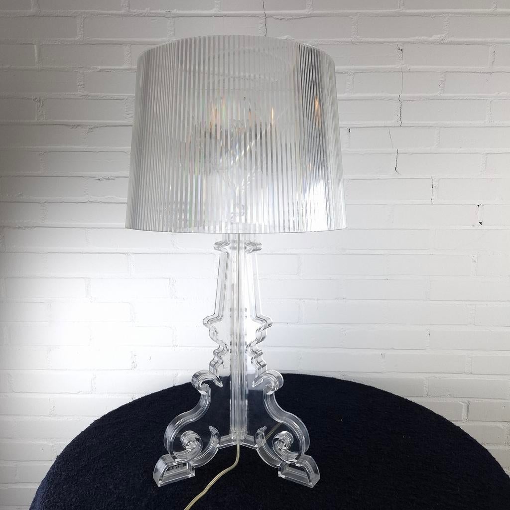 Kartell Bourgie tafellamp designklassier Ferruccio Laviani, Huis en Inrichting, Lampen | Tafellampen, Ophalen, Kunststof, Gebruikt