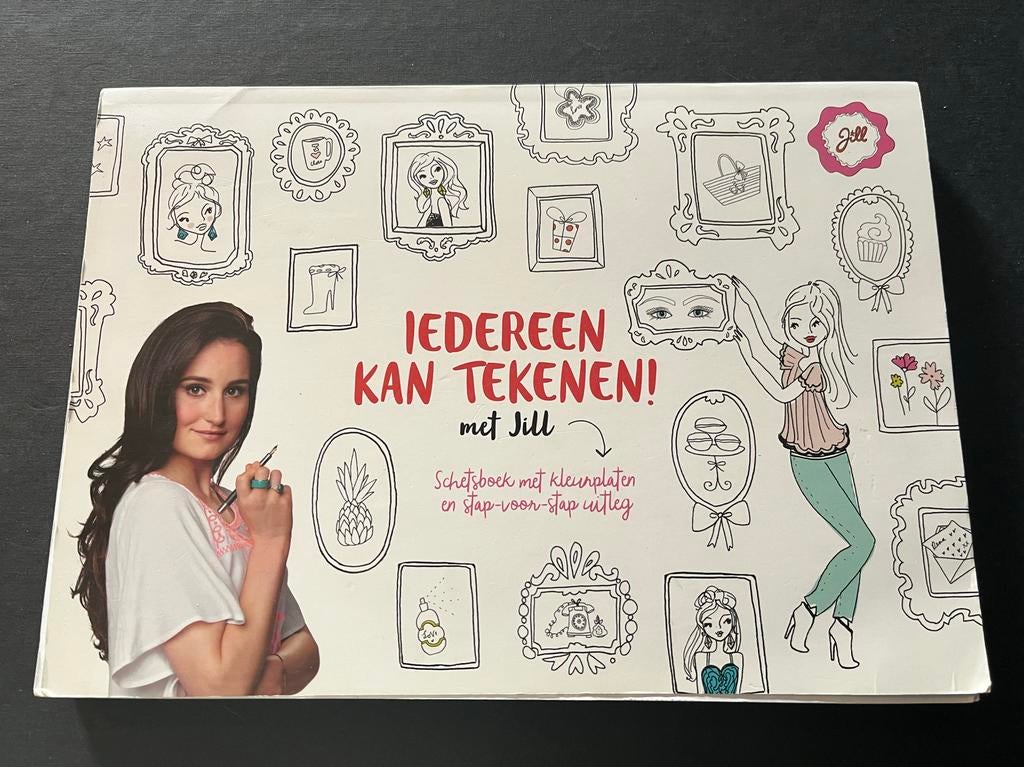 Tekenboek: Iedereen kan tekenen met Jill, Boeken, Ophalen of Verzenden, Zo goed als nieuw, Tekenen en Schilderen, Geschikt voor kinderen