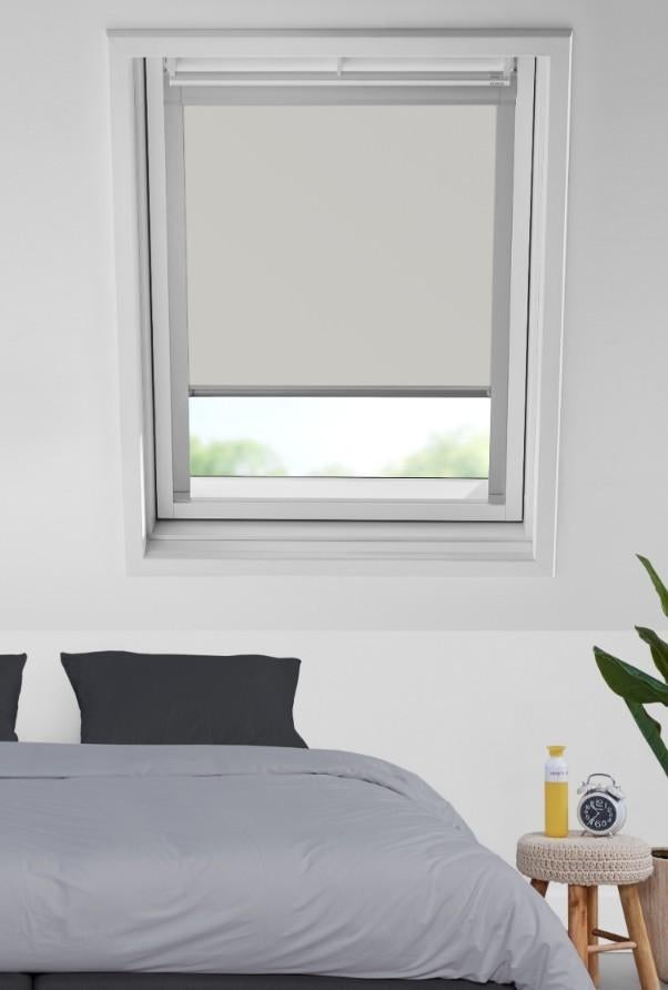 Velux dakraam rolgordijn off-white, Nieuw, Minder dan 100 cm, Grijs, 50 tot 100 cm