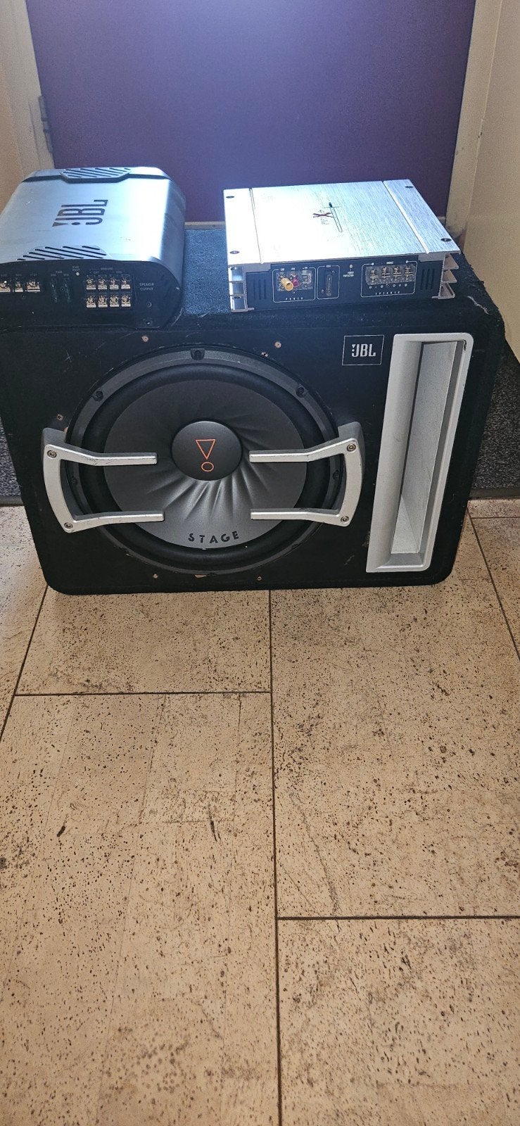 jbl subwoofer  plus twee versterkers, Ophalen, Gebruikt