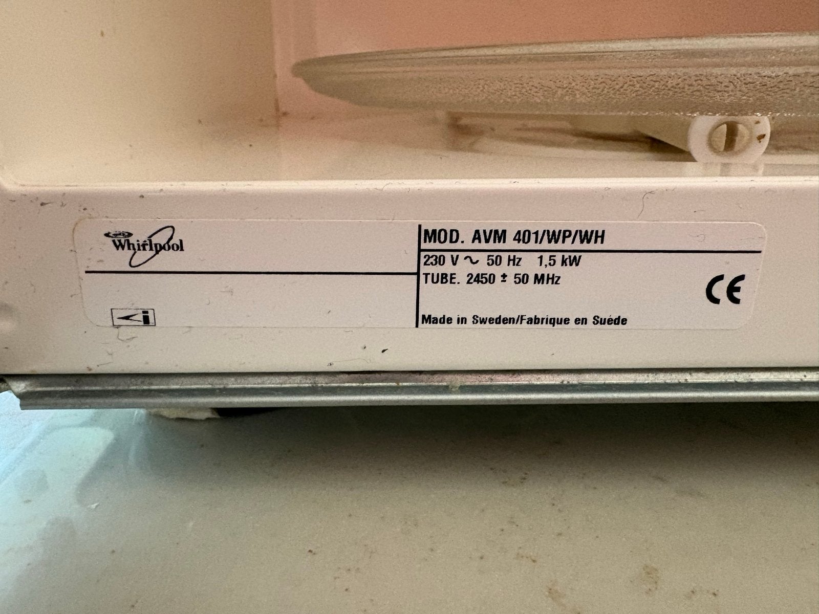 Foto 4 van Whirlpool Magnetron AVM 401/WP/WH - Wit, Gebruikt
