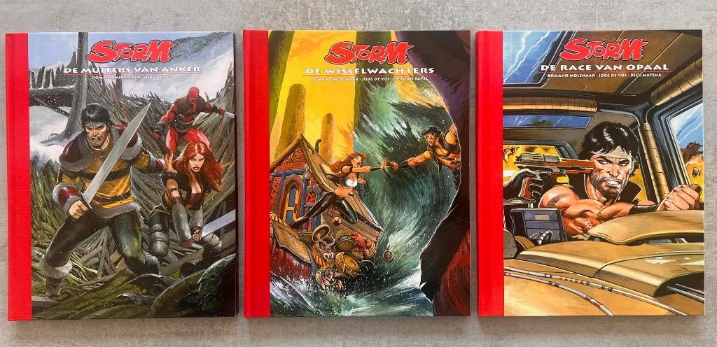 Storm - 3x luxe DLC Dossier Editie, Romano/Jorg de Vos en Rob van Bavel/Dick Matena, Nieuw, Ophalen of Verzenden, Meerdere stripboeken