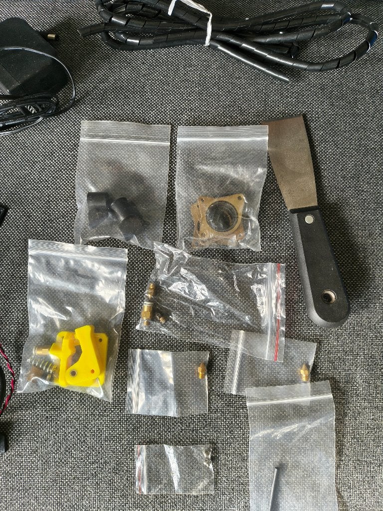 Diverse 3D-printer onderdelen nozzles, tubes, level sensor, Ophalen of Verzenden, Nieuw, Filament
